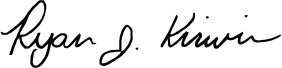 Ryan Kirwin signature